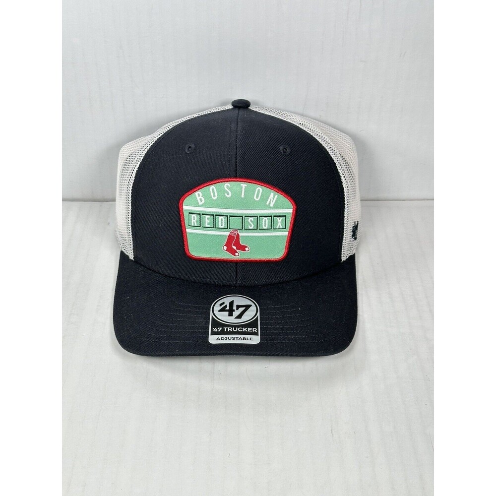 47 Brand Boston Red Sox MLB Region Patch Snapback Adjustable Trucker Hat Cap NEW